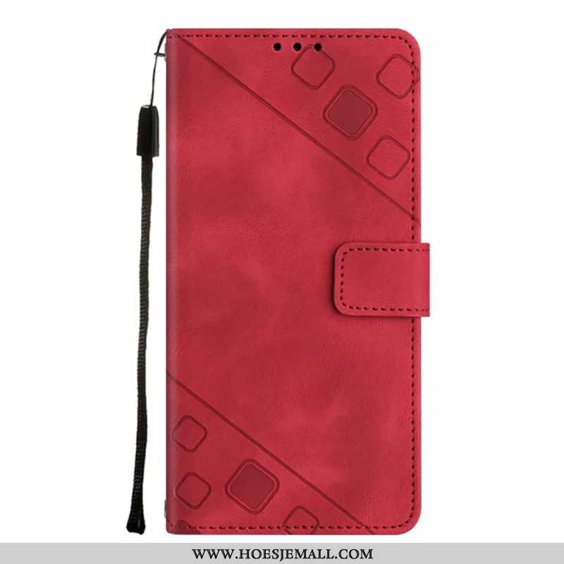 Folio-hoesje voor Xiaomi Redmi A1 Met Ketting Jaren 70-stijl Met Bandjes