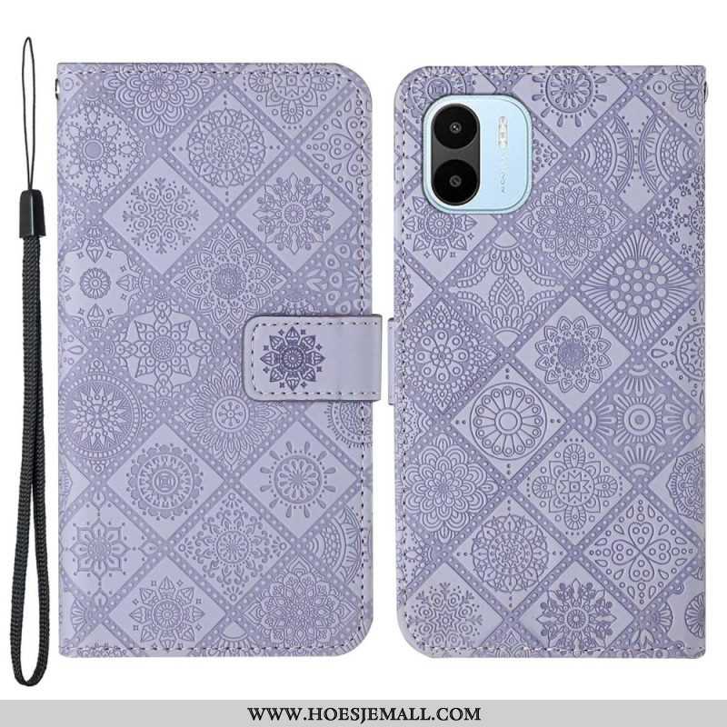 Leren Hoesje voor Xiaomi Redmi A1 Tapijt Patroon