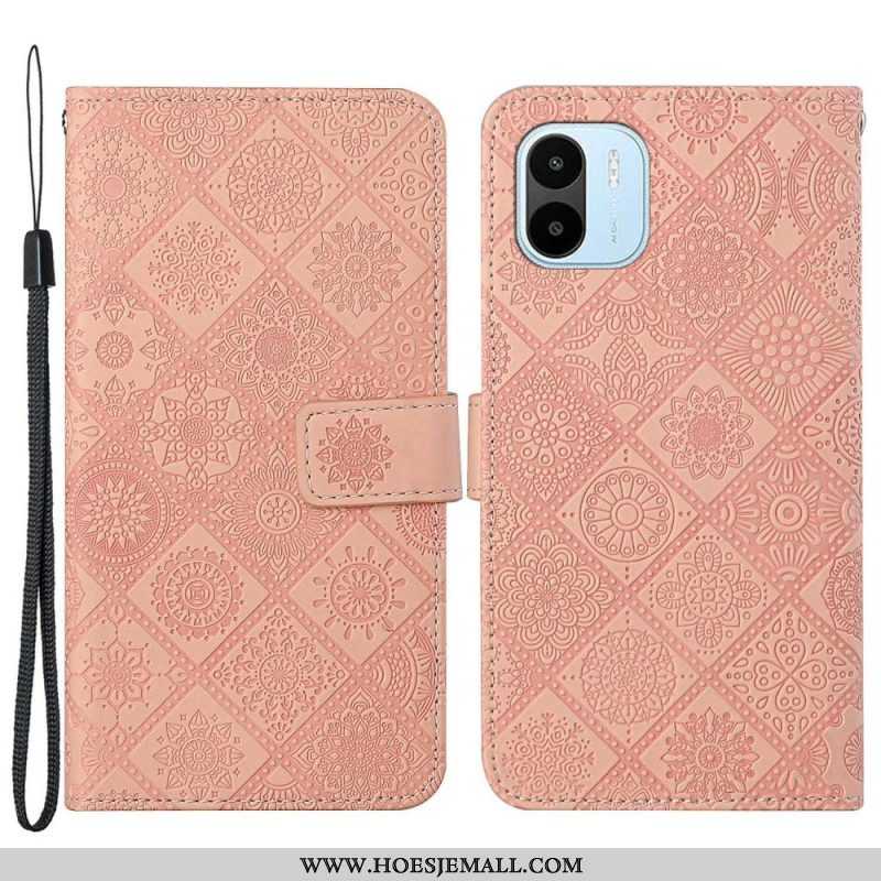 Leren Hoesje voor Xiaomi Redmi A1 Tapijt Patroon