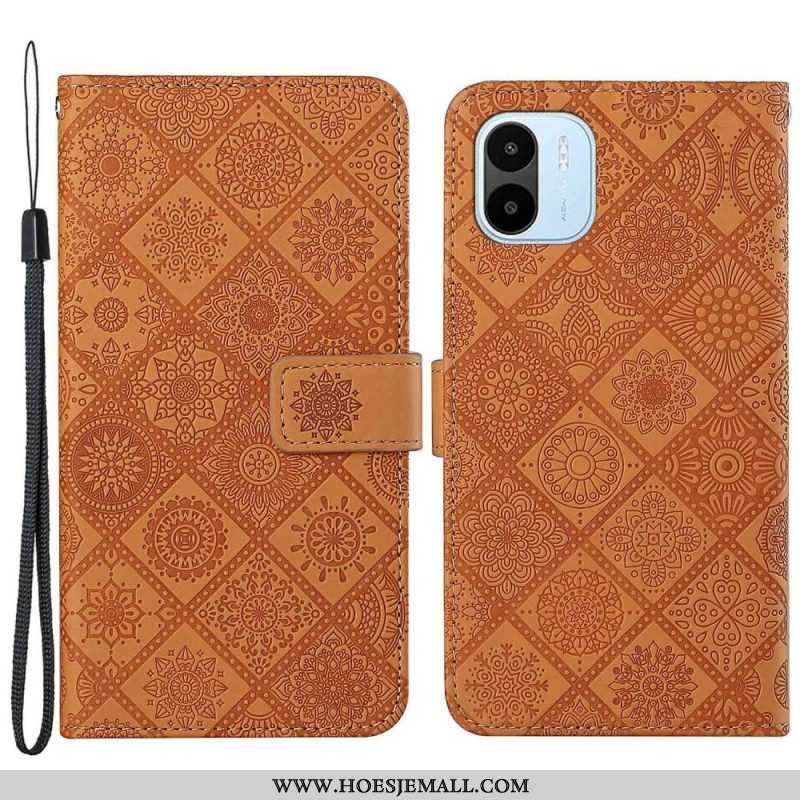 Leren Hoesje voor Xiaomi Redmi A1 Tapijt Patroon