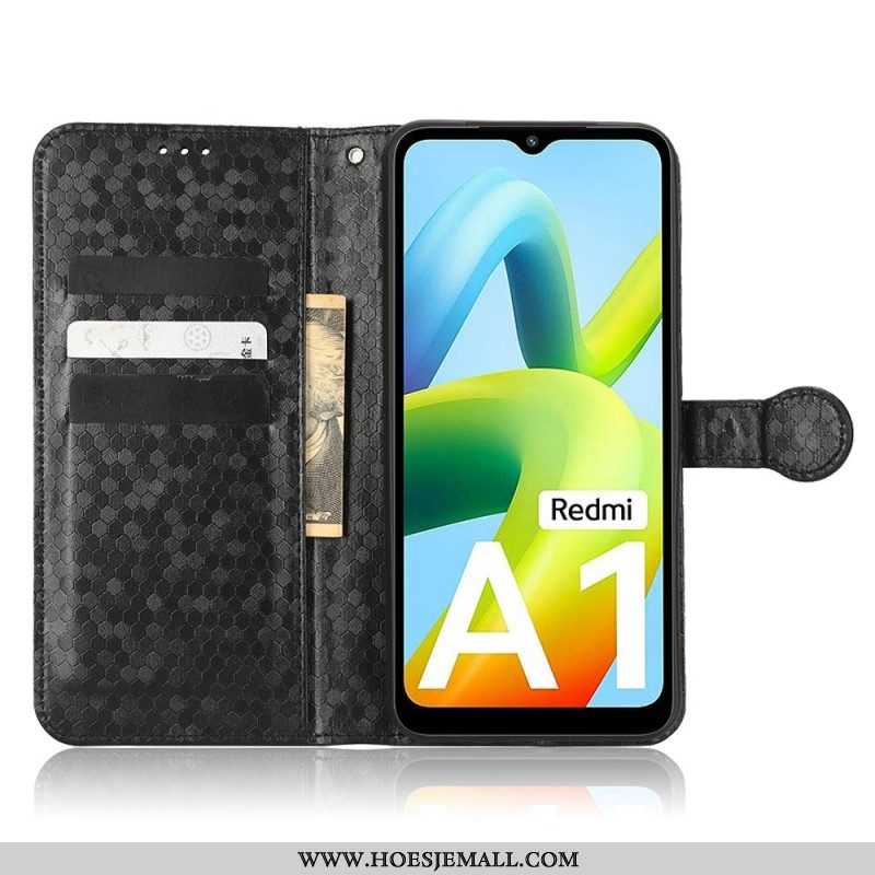 Folio-hoesje voor Xiaomi Redmi A1 Met Ketting Strappy-patroon In 3d