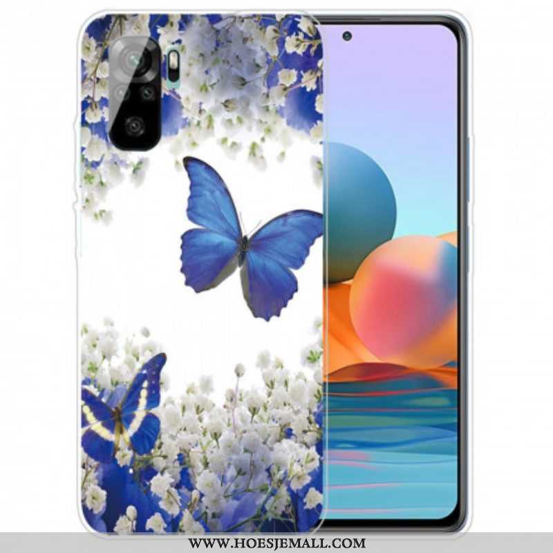 Hoesje voor Xiaomi Redmi Note 10 / 10S Vlucht Van Vlinders