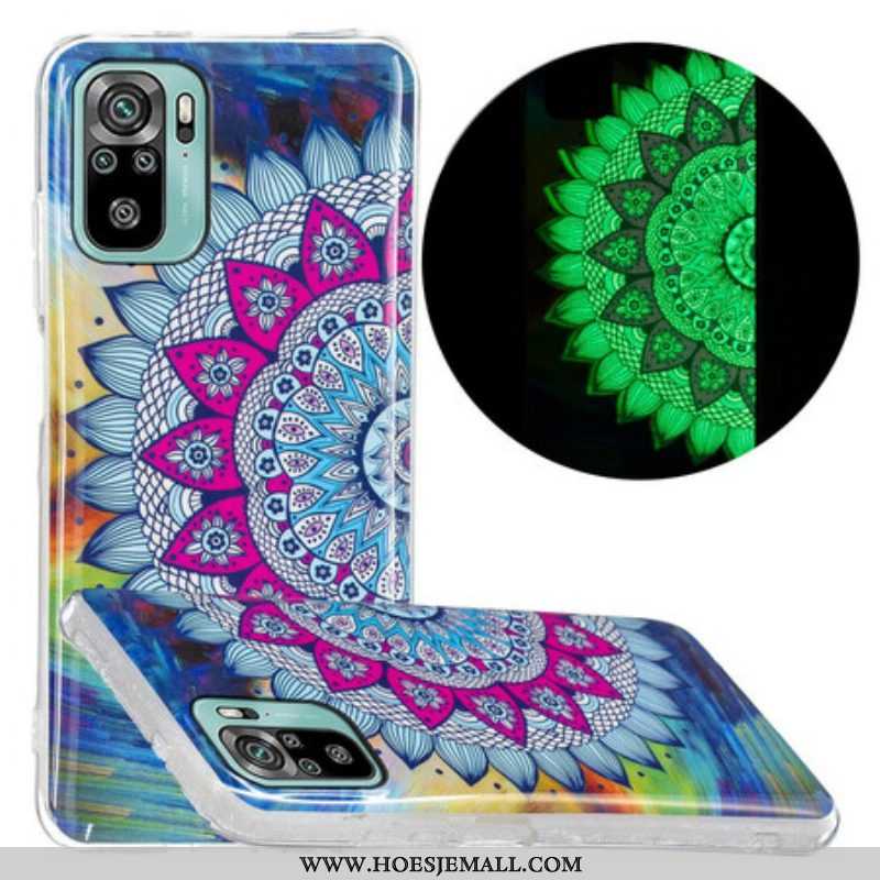 Hoesje voor Xiaomi Redmi Note 10 / 10S Fluorescerende Kleurrijke Mandala