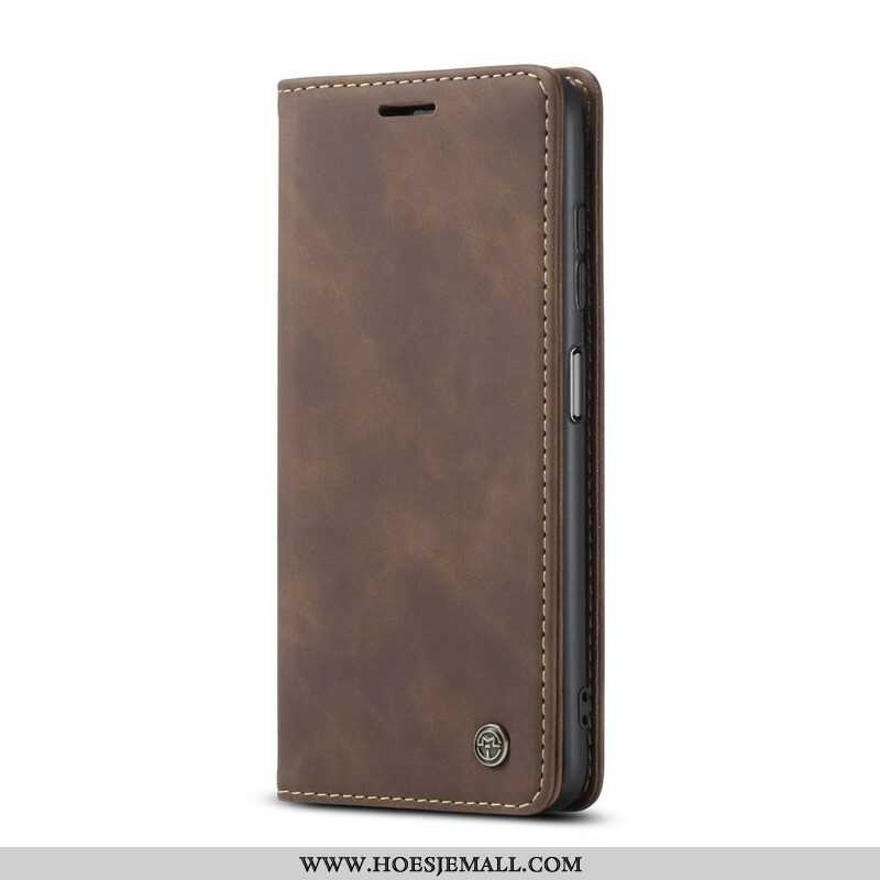 Bescherming Hoesje voor Xiaomi Redmi Note 10 / 10S Folio-hoesje Caseme Leereffect