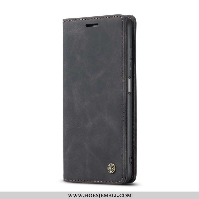 Bescherming Hoesje voor Xiaomi Redmi Note 10 / 10S Folio-hoesje Caseme Leereffect