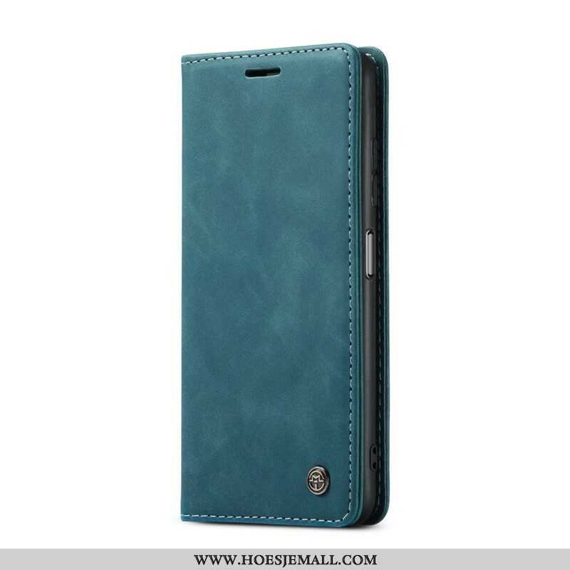 Bescherming Hoesje voor Xiaomi Redmi Note 10 / 10S Folio-hoesje Caseme Leereffect