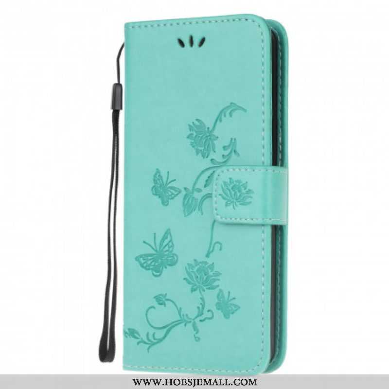 Folio-hoesje voor Xiaomi Redmi Note 10 / 10S Vlinders En Bloemen