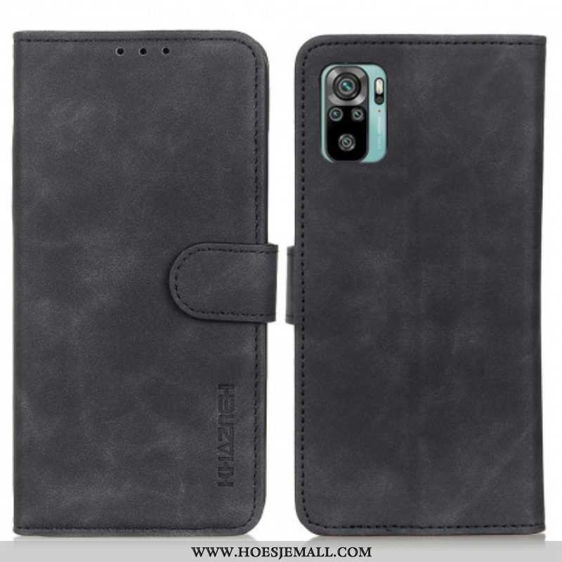 Leren Hoesje voor Xiaomi Redmi Note 10 / 10S Khazneh Vintage Leereffect