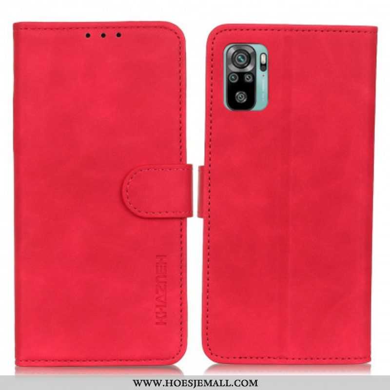 Leren Hoesje voor Xiaomi Redmi Note 10 / 10S Khazneh Vintage Leereffect