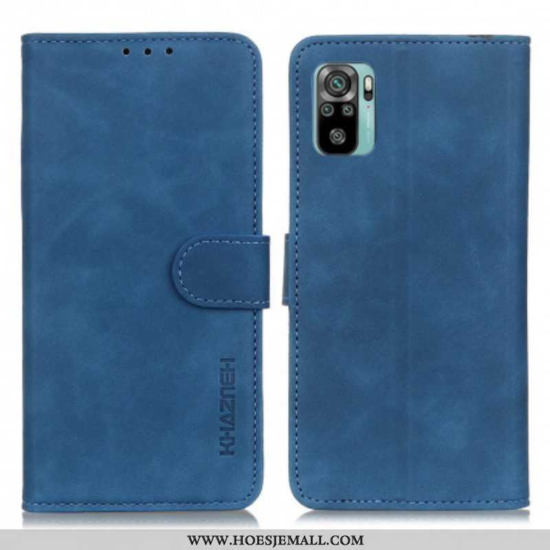 Leren Hoesje voor Xiaomi Redmi Note 10 / 10S Khazneh Vintage Leereffect