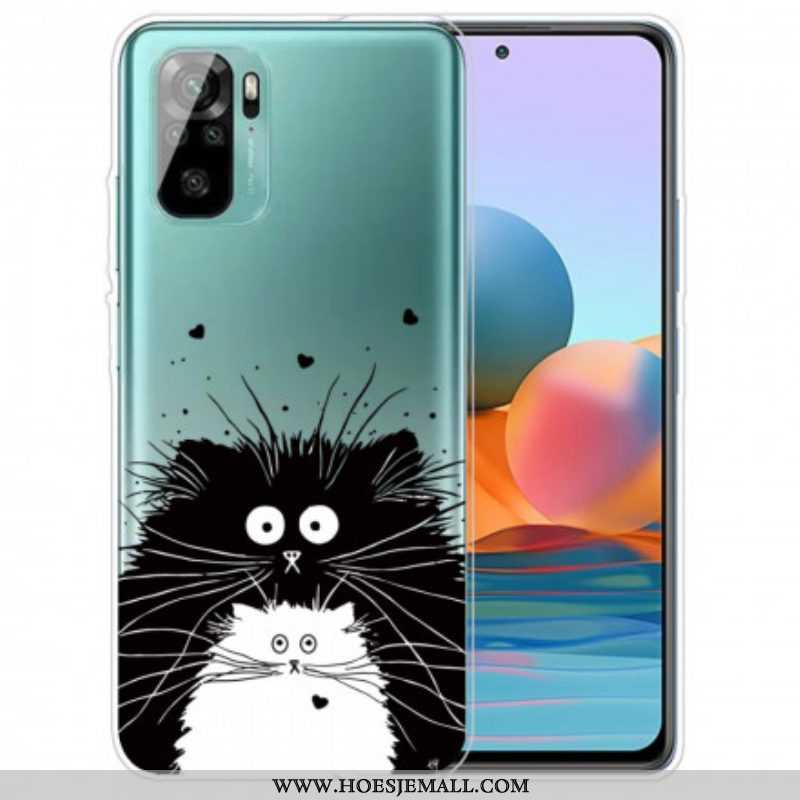 Hoesje voor Xiaomi Redmi Note 10 / 10S Kijk Naar De Katten