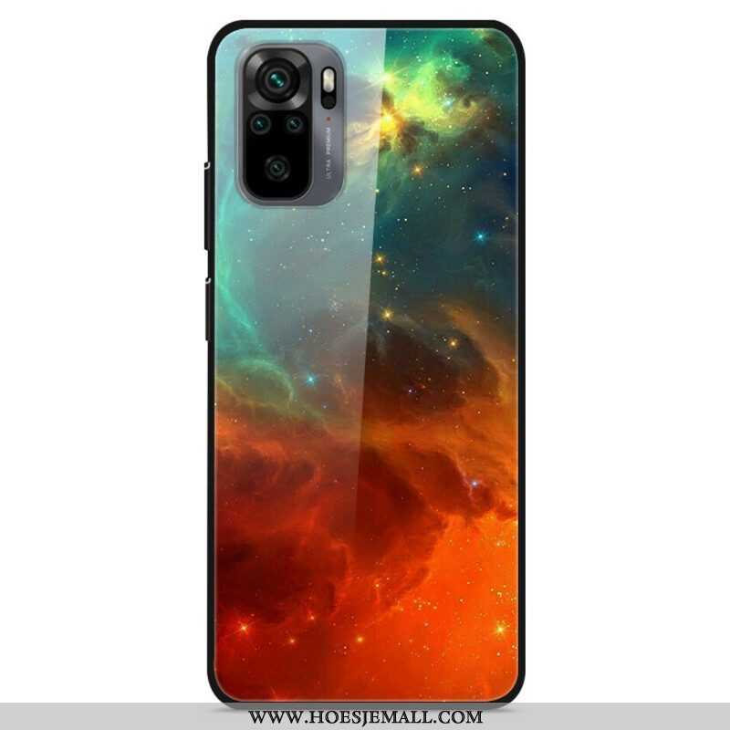 Hoesje voor Xiaomi Redmi Note 10 / 10S Premium Kleuren Gehard Glas