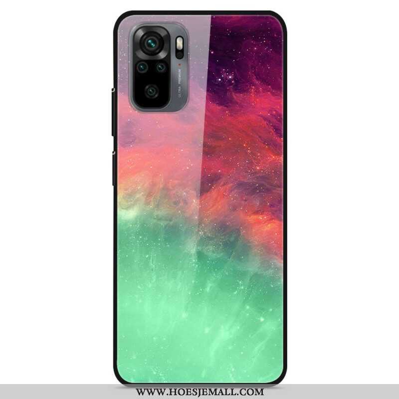 Hoesje voor Xiaomi Redmi Note 10 / 10S Premium Kleuren Gehard Glas