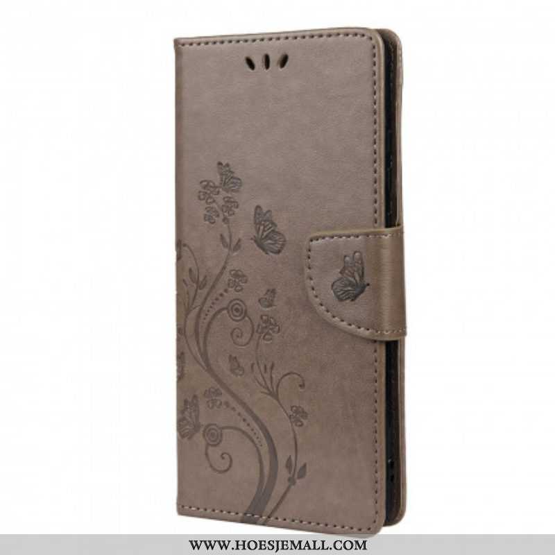 Folio-hoesje voor Xiaomi Redmi Note 10 / 10S Aziatische Vlinders En Bloemen