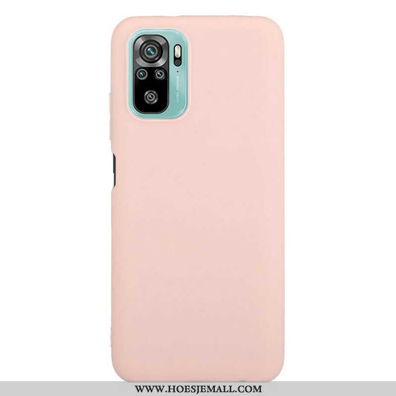 Hoesje voor Xiaomi Redmi Note 10 / 10S Flexibele Siliconen Mat