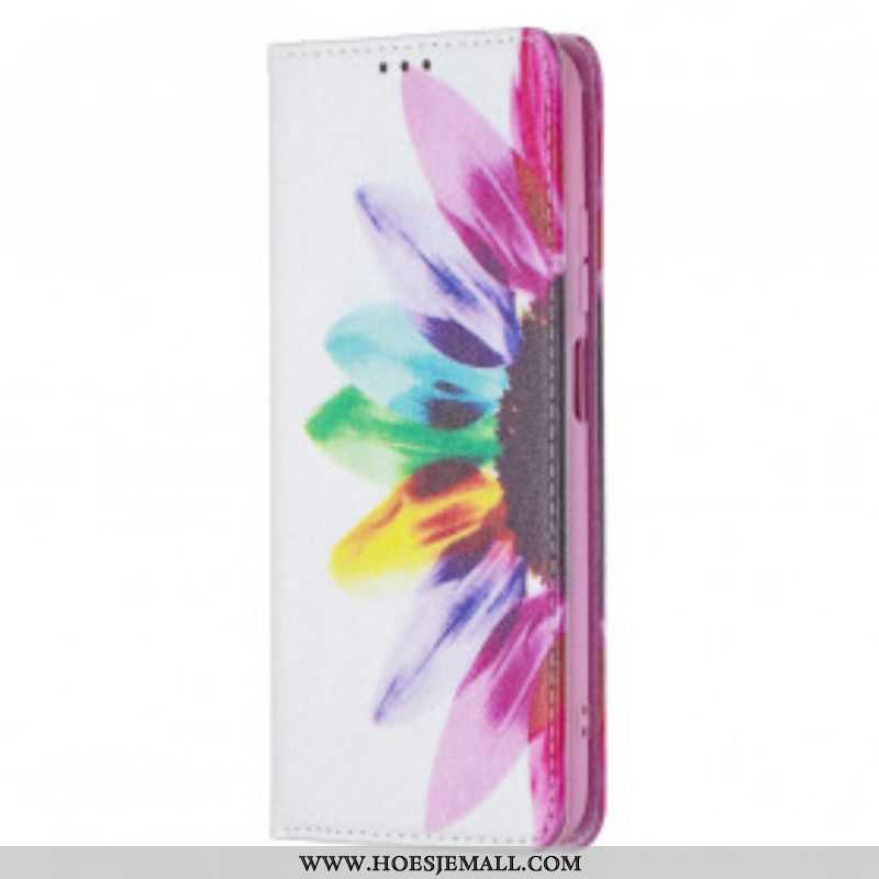 Bescherming Hoesje voor Xiaomi Redmi Note 10 / 10S Folio-hoesje Waterverf Bloem