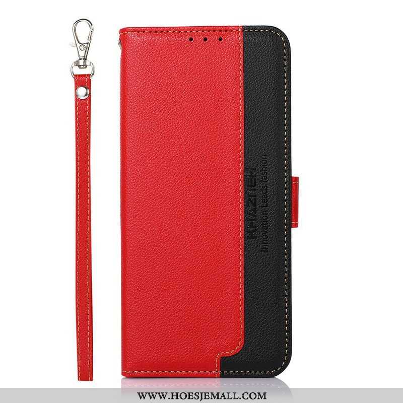 Folio-hoesje voor Xiaomi Redmi Note 10 / 10S Lychee-stijl Rfid Khazneh