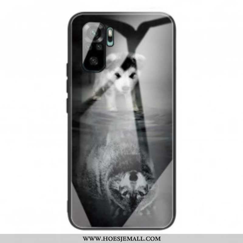 Hoesje voor Xiaomi Redmi Note 10 / 10S Puppy Dream Gehard Glas