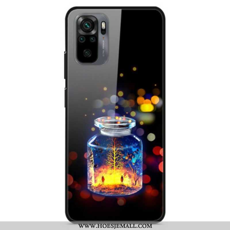 Hoesje voor Xiaomi Redmi Note 10 / 10S Wensfles Van Gehard Glas