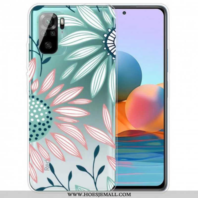 Hoesje voor Xiaomi Redmi Note 10 / 10S Transparante Één Bloem