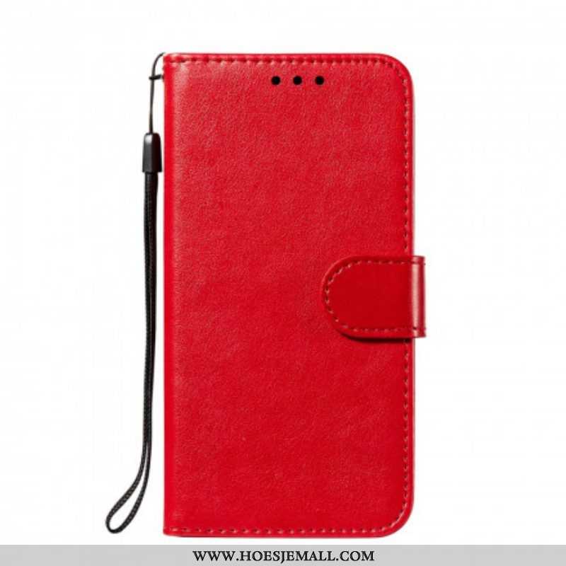 Leren Hoesje voor Xiaomi Redmi Note 10 / 10S Monochrome Lederen Stijl