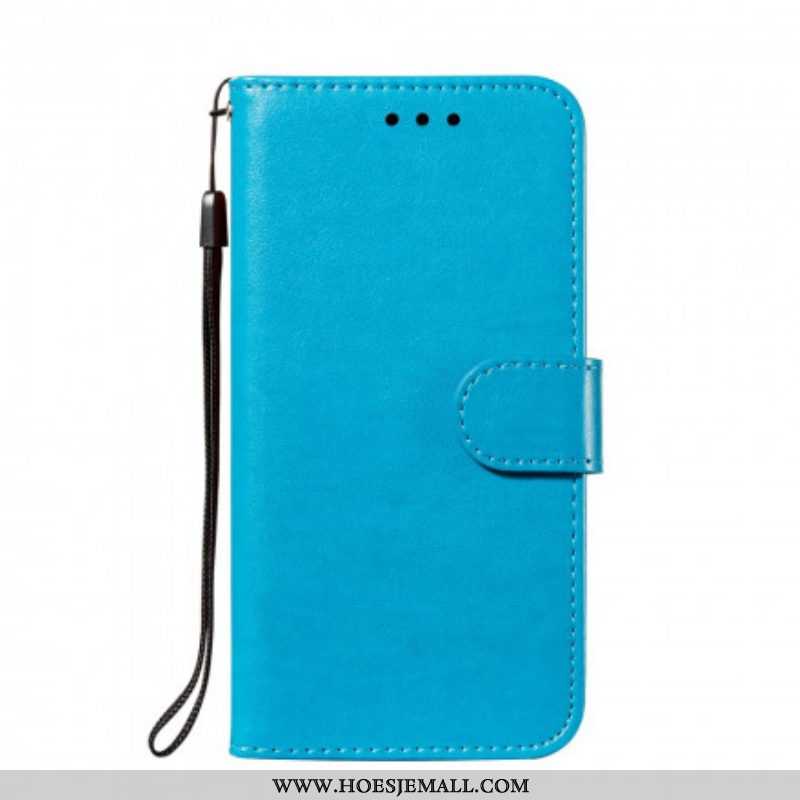 Leren Hoesje voor Xiaomi Redmi Note 10 / 10S Monochrome Lederen Stijl