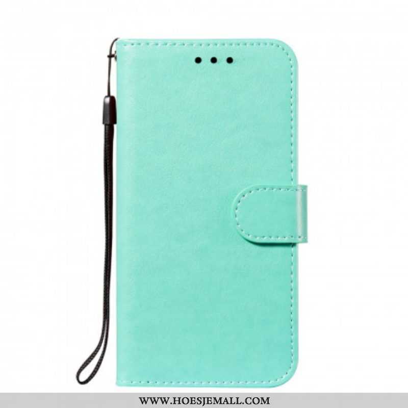 Leren Hoesje voor Xiaomi Redmi Note 10 / 10S Monochrome Lederen Stijl