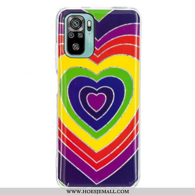 Hoesje voor Xiaomi Redmi Note 10 / 10S Psychedelisch Hart