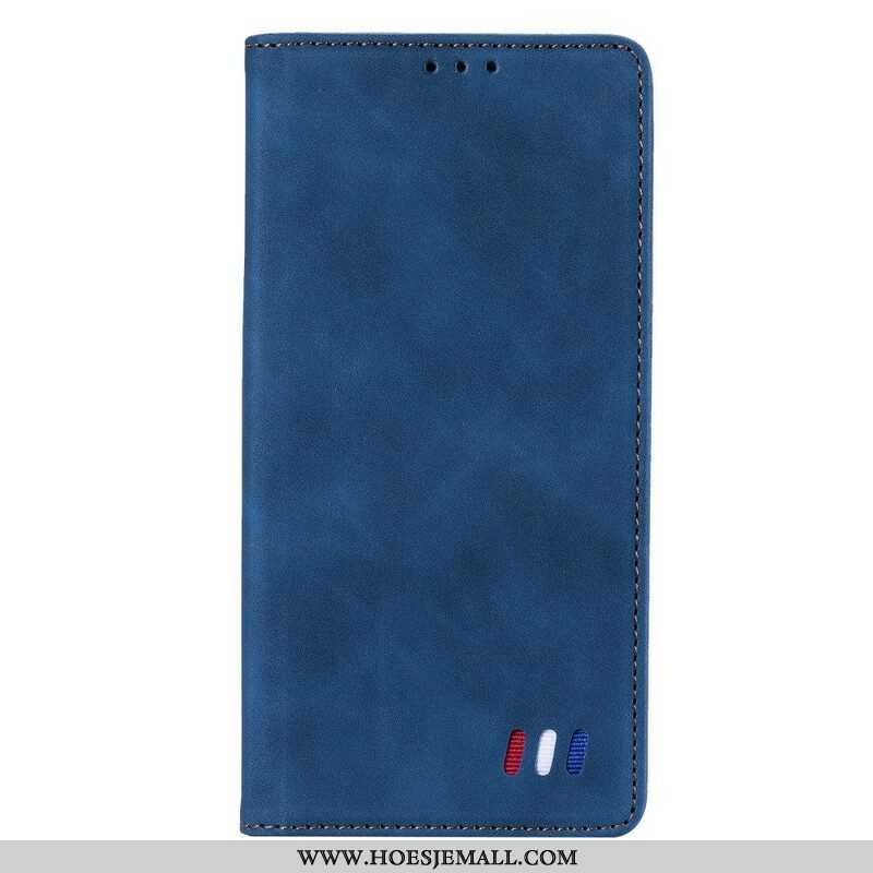 Bescherming Hoesje voor Xiaomi Redmi Note 10 5G Folio-hoesje Driekleurige Lederen Stijl