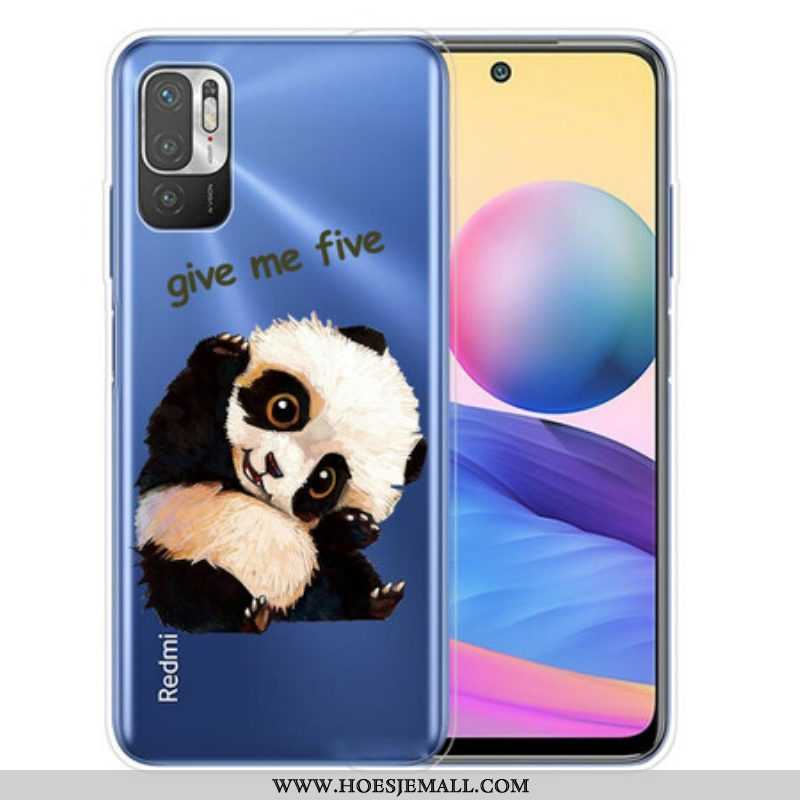 Hoesje voor Xiaomi Redmi Note 10 5G Panda Geef Me Vijf