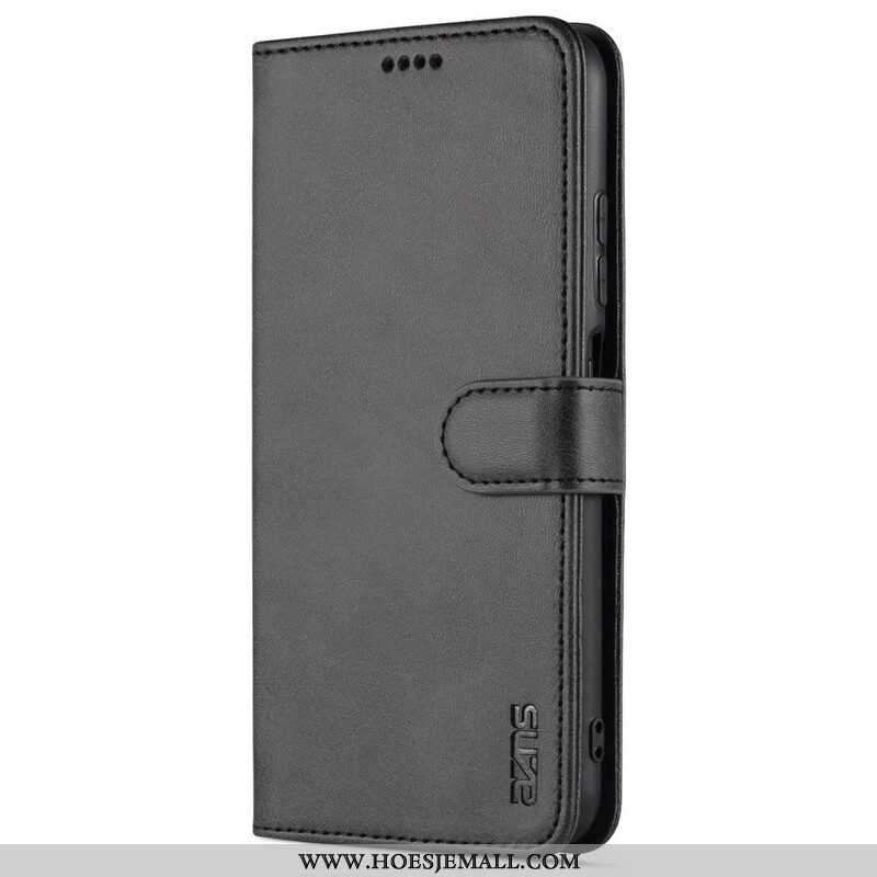 Folio-hoesje voor Xiaomi Redmi Note 10 5G Azns Ledereffect