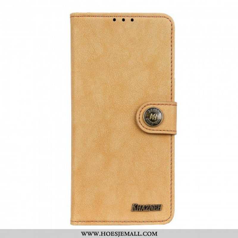 Flip Case voor Xiaomi Redmi Note 10 5G Khazneh Retro Splitleer