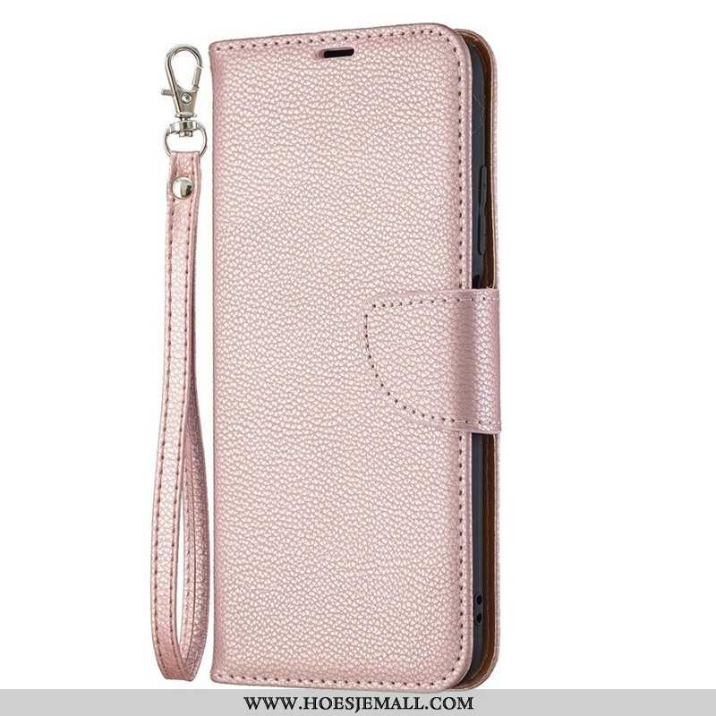 Folio-hoesje voor Xiaomi Redmi Note 10 5G Flip Case Lychee Rabat Schuin