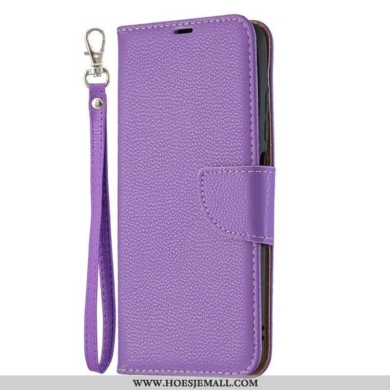 Folio-hoesje voor Xiaomi Redmi Note 10 5G Flip Case Lychee Rabat Schuin