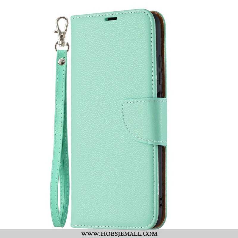 Folio-hoesje voor Xiaomi Redmi Note 10 5G Flip Case Lychee Rabat Schuin