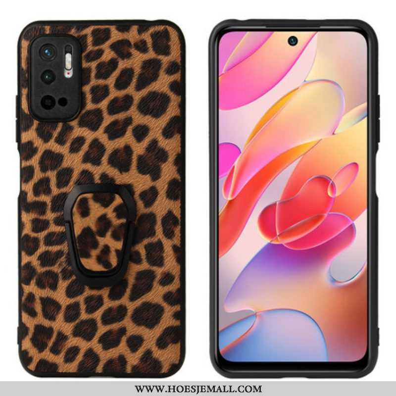 Hoesje voor Xiaomi Redmi Note 10 5G Leopard Ring-ondersteuning