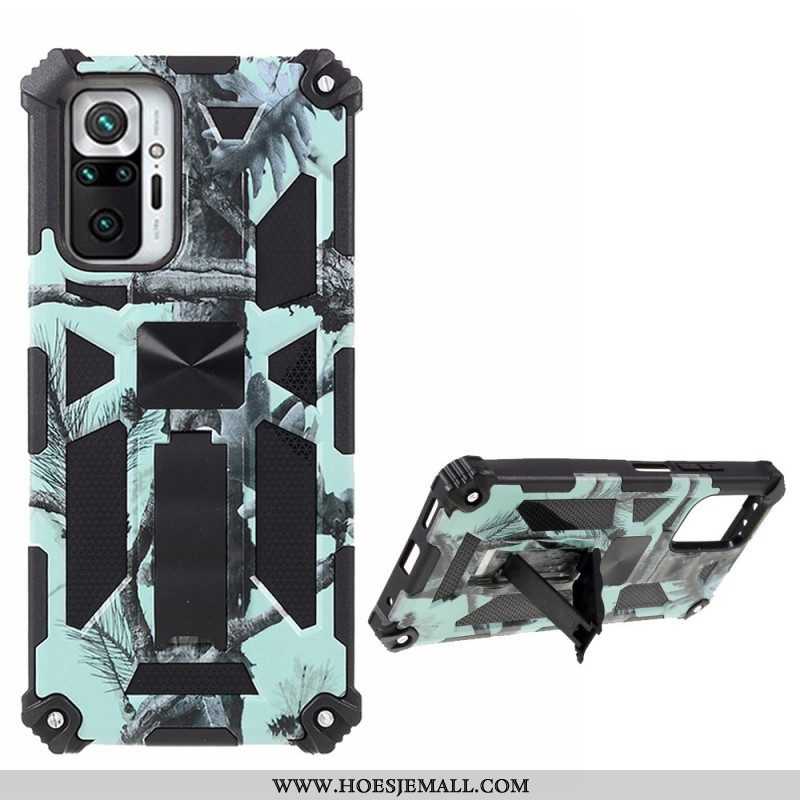 Hoesje voor Xiaomi Redmi Note 10 Pro Camouflage Verwijderbare Ondersteuning