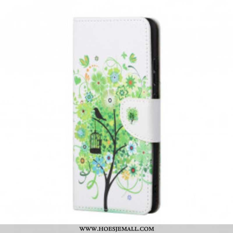 Flip Case voor Xiaomi Redmi Note 10 Pro Groene Boom