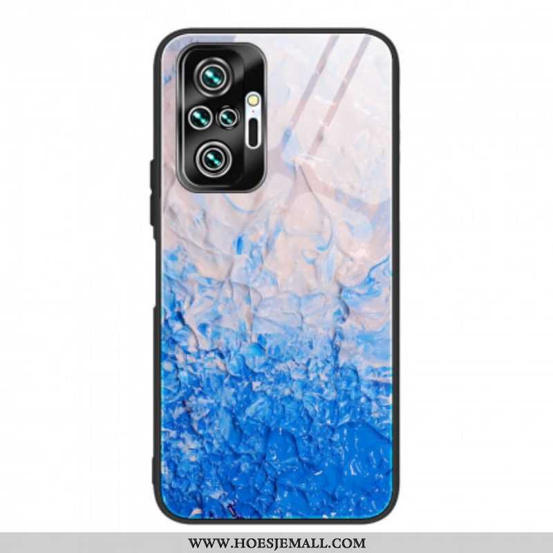 Hoesje voor Xiaomi Redmi Note 10 Pro Designkleuren Gehard Glas