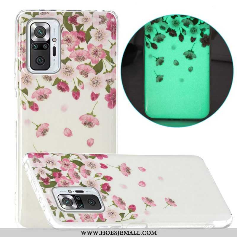 Hoesje voor Xiaomi Redmi Note 10 Pro Fluorescerende Bloemenserie