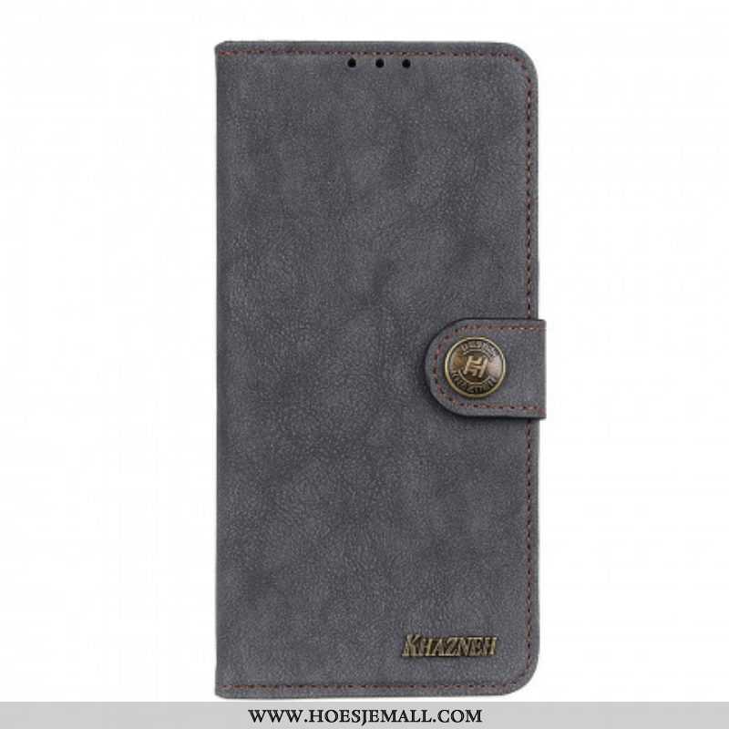 Folio-hoesje voor Xiaomi Redmi Note 10 Pro Khazneh Retro Splitleer