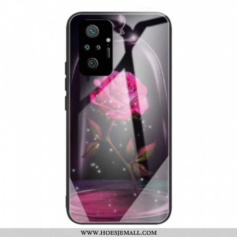 Telefoonhoesje voor Xiaomi Redmi Note 10 Pro Magisch Roze Gehard Glas