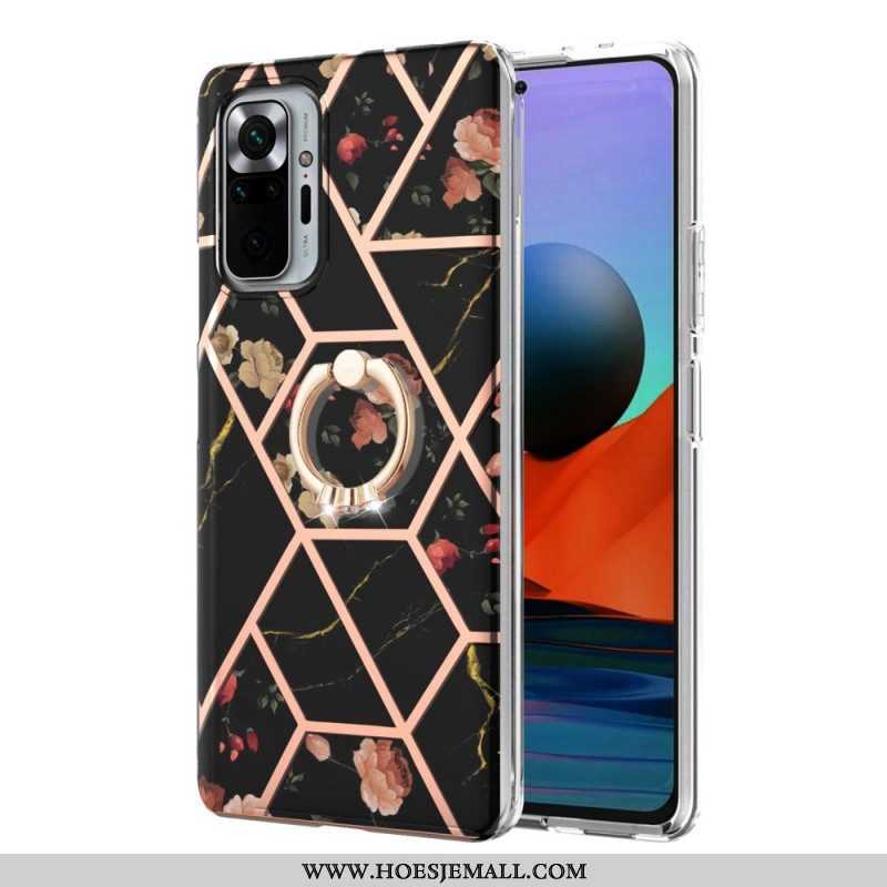 Hoesje voor Xiaomi Redmi Note 10 Pro Ringbeugel Bloemen