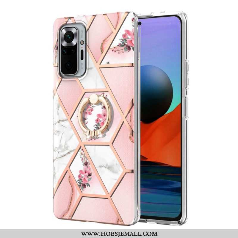 Hoesje voor Xiaomi Redmi Note 10 Pro Ringbeugel Bloemen