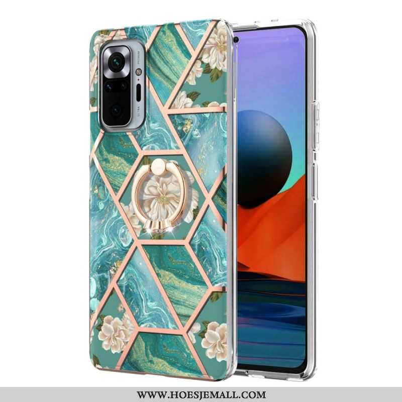 Hoesje voor Xiaomi Redmi Note 10 Pro Ringbeugel Bloemen