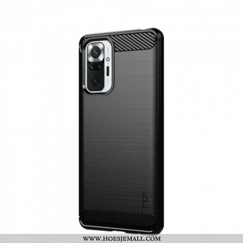 Hoesje voor Xiaomi Redmi Note 10 Pro Mofi Geborsteld Koolstofvezel