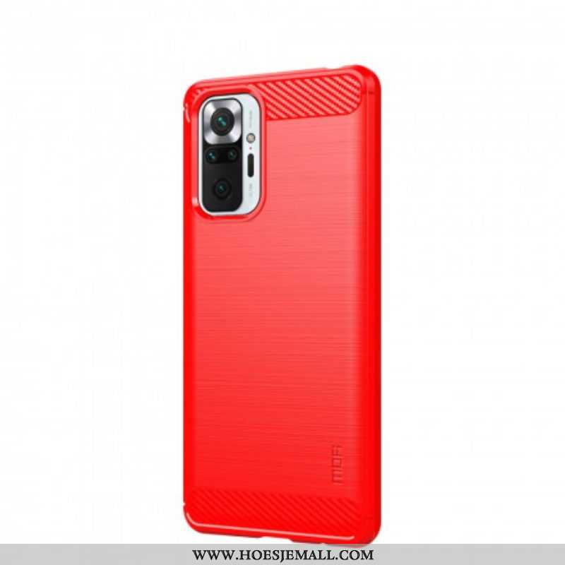 Hoesje voor Xiaomi Redmi Note 10 Pro Mofi Geborsteld Koolstofvezel