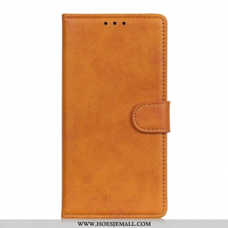 Folio-hoesje voor Xiaomi Redmi Note 10 Pro Retro Mat Leereffect