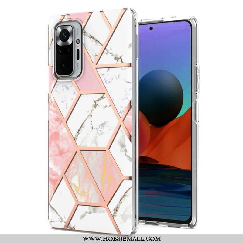 Hoesje voor Xiaomi Redmi Note 10 Pro Marmer Met Intense Geometrie