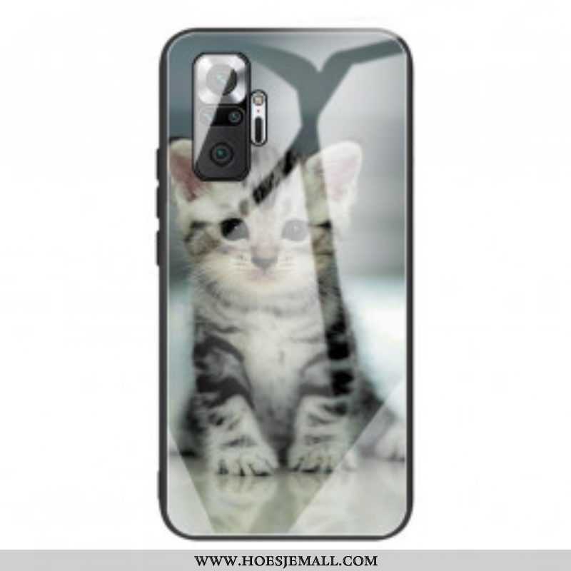 Hoesje voor Xiaomi Redmi Note 10 Pro Kitten Gehard Glas